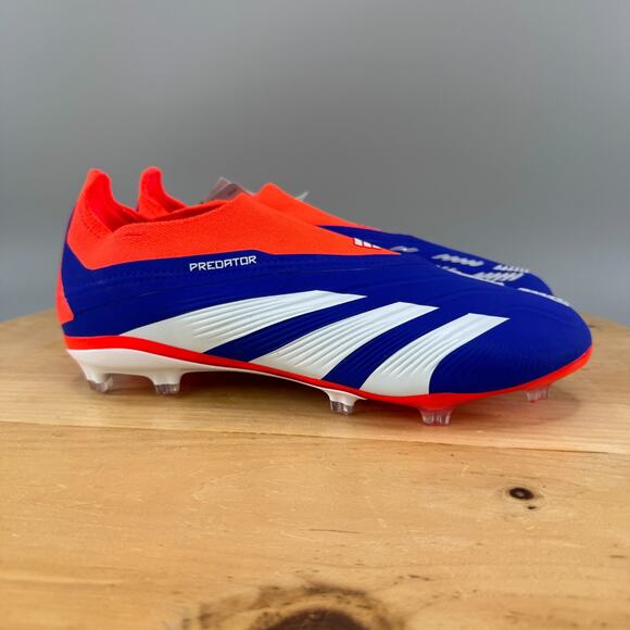Mens 6 / Womens 7 - Adidas Predator Elite LL FG Soccer Cleats Blue Laceless NEW - Picture 1 of 9